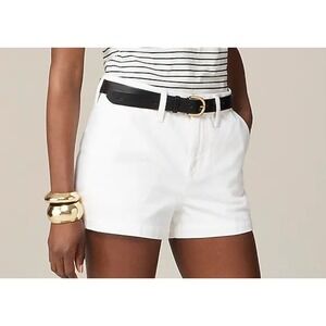 J.Crew A-Line Denim Shorts White High Rise Women's Size 33 NWT‎ Summer 2024
